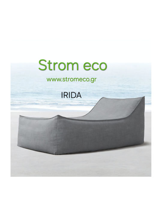 Strom Eco Sitzsäcke & Poufs Wasserdichte Luxus Irida Graue 190x70x70cm