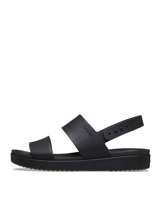 Brooklyn Γυναικεία Ανατομικά Σανδάλια Flatforms Μαύρα