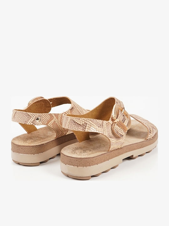 Leather Women's Anatomic Gold Sandals