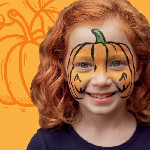 Σετ Μαρκαδόροι Προσώπου Carioca Mask Up Pumpkin 3χρωμ