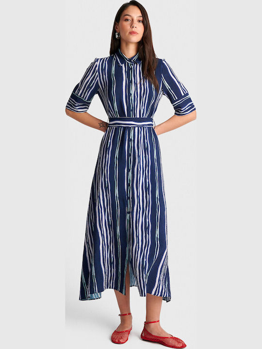 Summer Midi Dress Blue