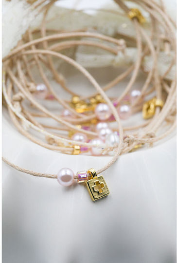 Kymi Taufe Anhänger Armbänder Rosa 50 Stück