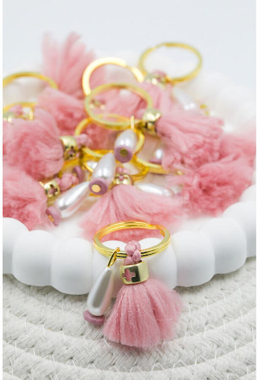 Kymi Christening Charm Keychain Pink 50 Pieces