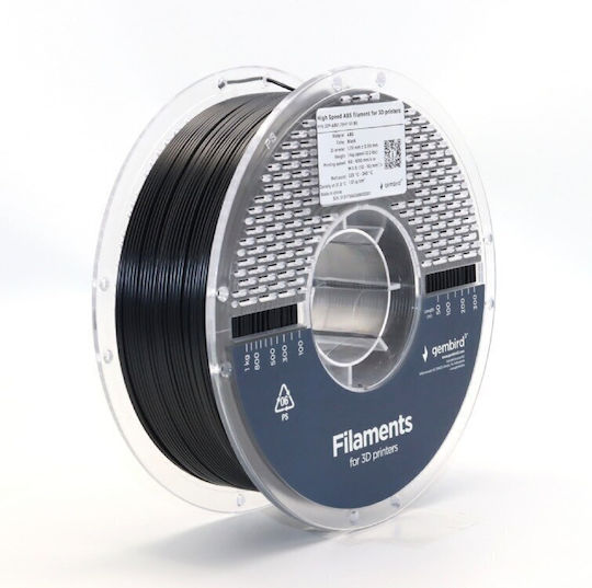 Gembird ABS Filament imprimantă 3D 3mm Negru 1kg