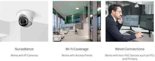 TP-LINK Omada ES210GP Combo v1 Verwaltet L2 PoE+ Switch mit 9 Ports Gigabit (1Gbps) Ethernet und 1 SFP Port