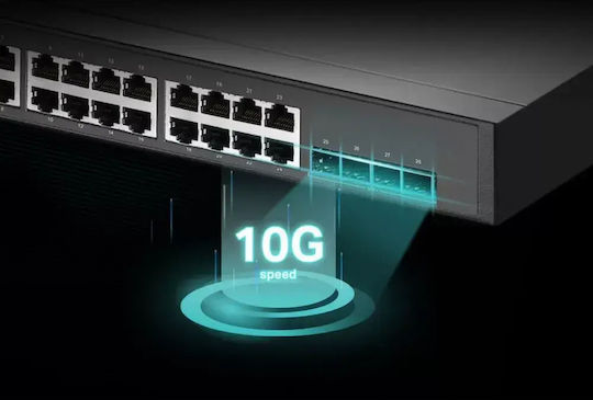 TP-LINK TL-SG3428X-M2 v1 Verwaltet L2 Switch mit 24 Ports Ethernet und 4 SFP Ports