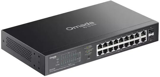 TP-LINK Omada ES220GP Managed PoE+ Switch με 18 Θύρες Gigabit (1Gbps) Ethernet και 2 SFP Θύρες