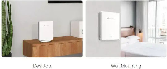 TP-LINK HX220 v1 WiFi-Mesh-Netzwerk Zugriffspunkt Wi-Fi 6 Dualband (2,4 & 5 GHz) in Einzelner Bausatz Weiß