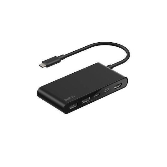 Belkin USB-C Docking Station with HDMI 4K PD Black (AVC022hqBK)