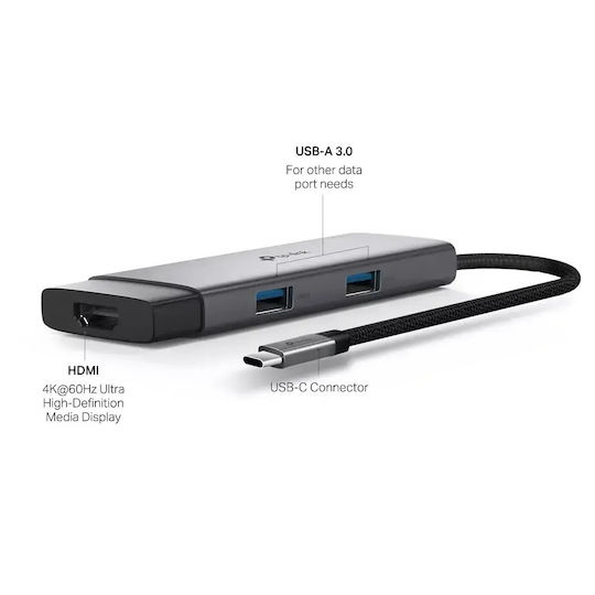 TP-LINK UH5020C USB-C Docking Station mit HDMI 4K PD Gray