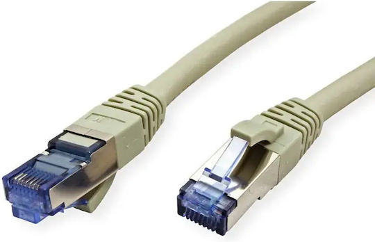 Value S/FTP Cat.6a (Gigabit) Καλώδιο Δικτύου Ethernet 0.15m Γκρι