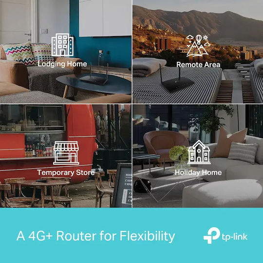 TP-LINK Archer MR600 v1 Tragbarer 4G Router Wi‑Fi 5 mit 4 Anschlüssen
