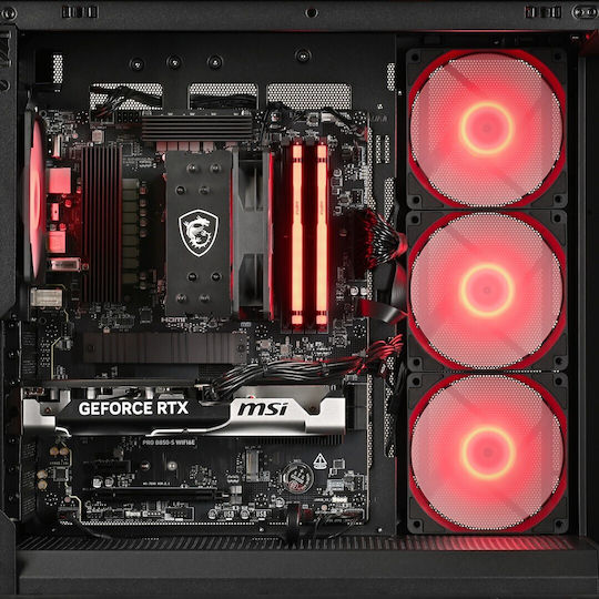 Actina Гейминг Настолен Компютър Ryzen 5-7500X3D 32GB DDR5 1TB SSD GeForce RTX 5060 Ti Без Операционна Система