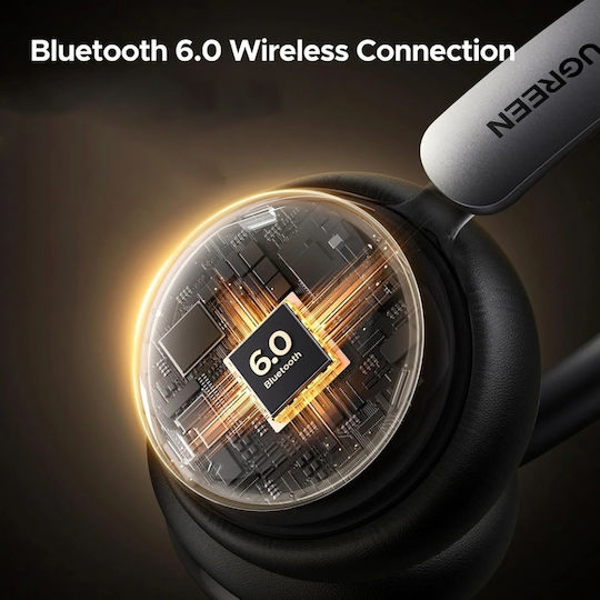 Ugreen HP207 Ασύρματα / Ενσύρματα Over Ear Ακουστικά με 80 ώρες Λειτουργίας Silver
