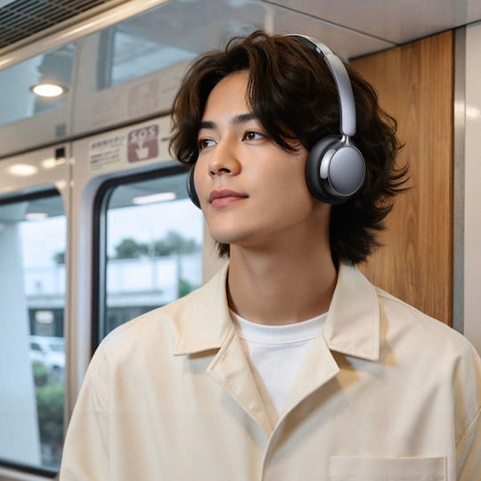 Ugreen HP207 Ασύρματα / Ενσύρματα Over Ear Ακουστικά με 80 ώρες Λειτουργίας Silver