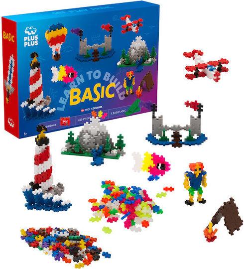 Plus Plus Τουβλάκια Basic Learn to Build για 5-12 Ετών 600τμχ