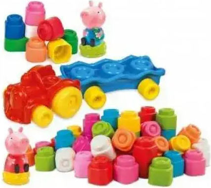 Baby Clementoni Clemmy Playset Peppa Pig Building Blocks for 1.5+ Years 14 Pieces