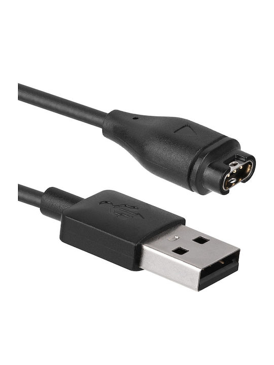 Akyga Charging Cable Μαύρο (Garmin Fenix 6 / 5 / VivoActive 3 / 4)
