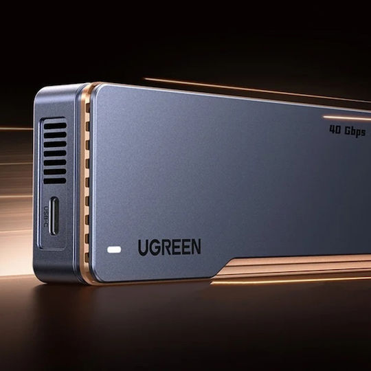 Ugreen D703 Hard Drive Case for M.2 SATA III NVME with SATA / Thunderbolt Connection in Gray Color