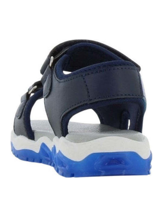 Kids' Sandals with Hoop & Loop Closure and Lights Blue