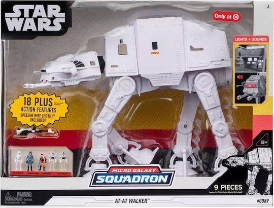 Jazwares Плюшена Играчка Star Wars Star Wars Micro Galaxy Squadron - At-at Walker A Long Time Ago С 5-pack Фигури За Действие 23cm