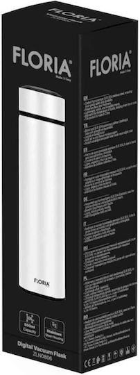 Zilan Μπουκάλι Θερμός Ανοξείδωτο 500ml Λευκό