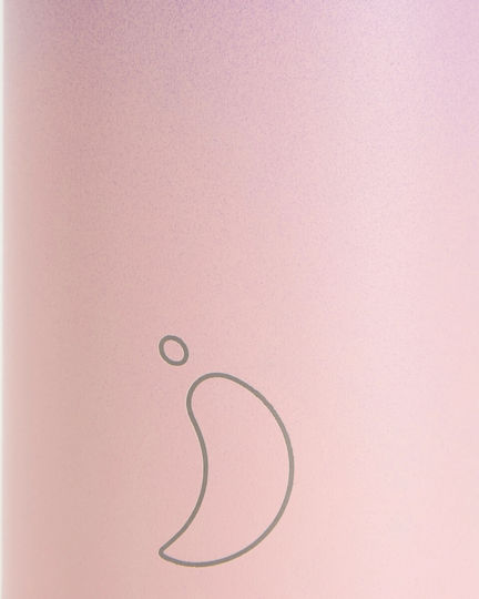 Chilly's Series Gradient Stainless Steel Thermos Bottle BPA Free 500ml Peach Purple