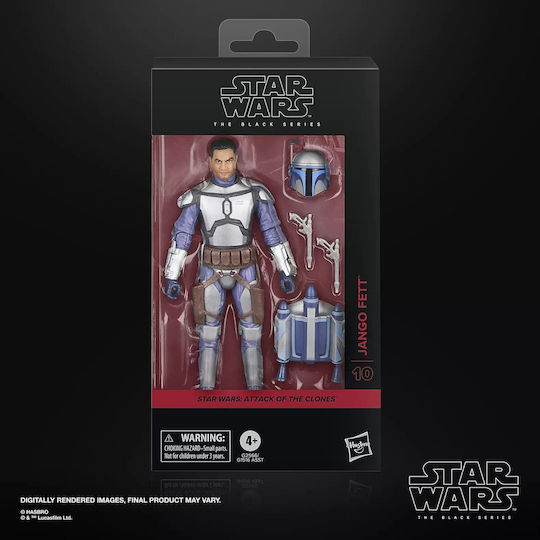 Actionfigur Attack Clones Jango Fett Krieg der Sterne 15cm