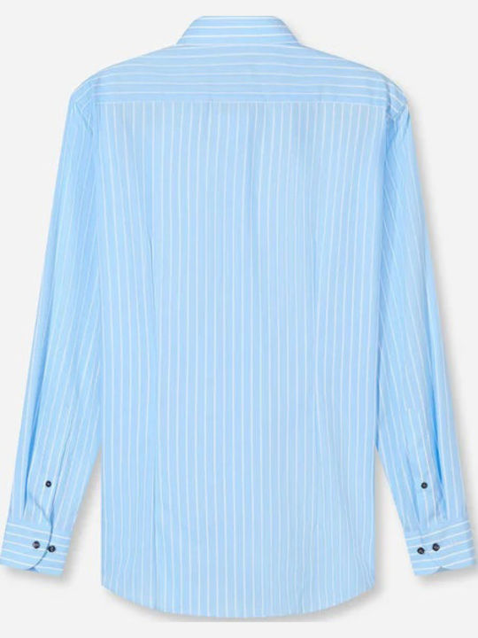 Luxor Long Sleeve Striped Shirt Light Blue