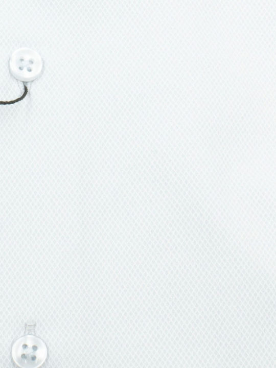 Long Sleeve Shirt in Wide Line Light Blue