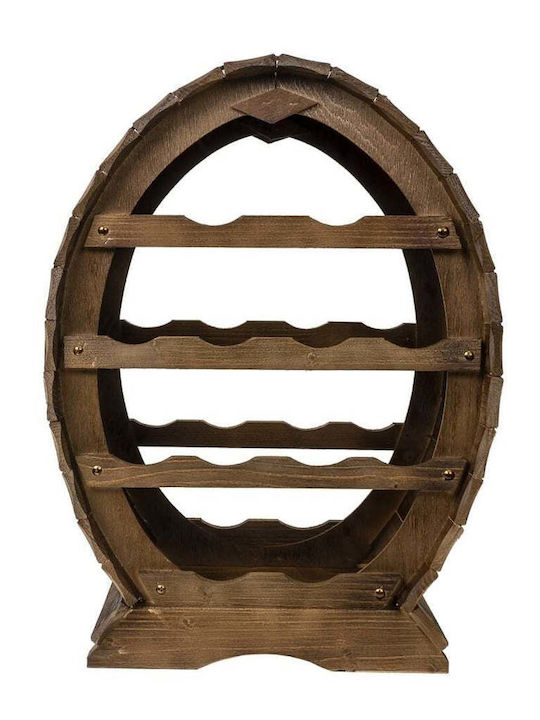 Raft Cu Picioare Din Lemn Pentru 12 Sticle Maro 41x41x55cm