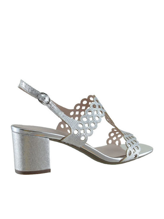 Damen Sandalen Silber