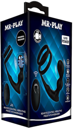 Mr Play Anal Plug mit Kabelloser Funktion und Vibration Flesh