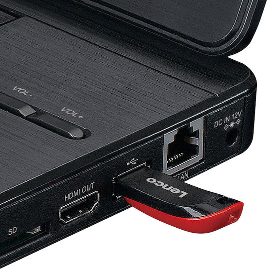 Lenco Portable Blu-ray Dvd Player Tft Screen 11.5-inch Reclining Hdmi Sd Ports Black