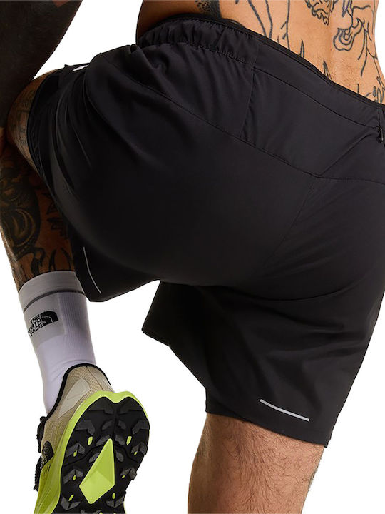 2 in 1 Αθλητική Ανδρική Βερμούδα Tnf Black