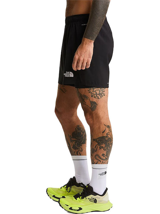 2 in 1 Αθλητική Ανδρική Βερμούδα Tnf Black