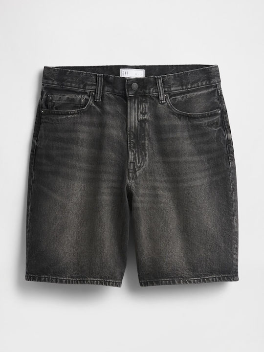 Bermudă Denim Neagră Black Wash