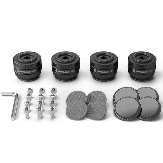 Isoacoustics Gaia Iii Neo Set Four High Isolation Speaker Shock Absorber Feet Black