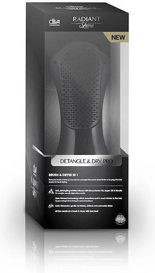 Diva Pro Styling Electric Brush for Hair Straightening and Curls 450W