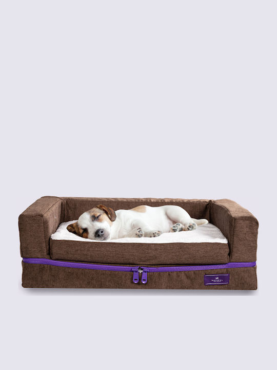 Orthopedic Dog Bed PetBed Memory Foam - Chocolate Brown Small with Freeze Technology