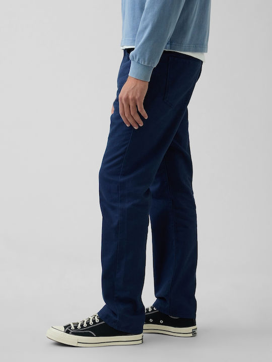 Trousers in Relaxed Fit Military Blue