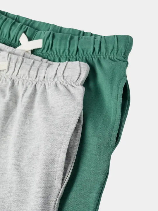 Kids Fabric Shorts/Bermuda Green Grey
