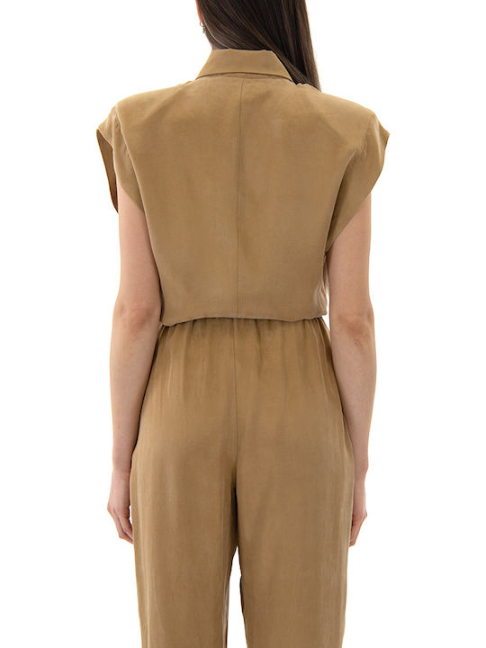 Zoya Sleeveless Women's Shirt Gold