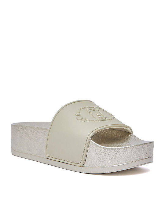 Mykonos Flip Flops In Gold Colour
