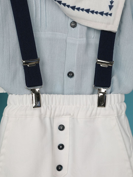 Bambolino Baptism Suit for Boy White