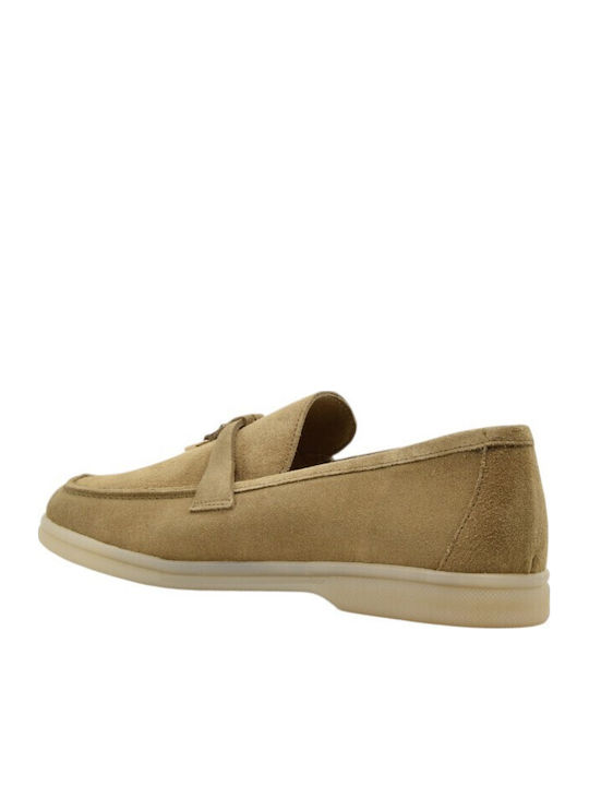Leather Women's Moccasins in Brown Colour E500-kamel