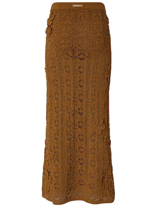 Fustă Maxi Floral Maro