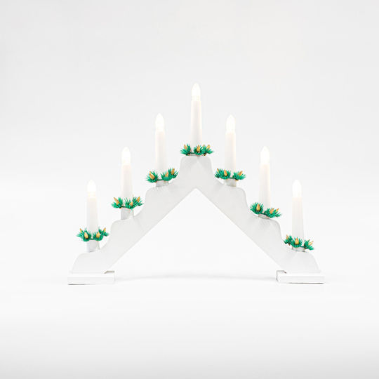 Eurolamp The translated Liquid template in German language: Weihnachtskerzen & Kerzenständer Kerzenleuchter Weiß 39x30cm.