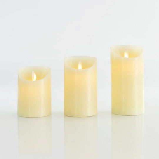 Eurolamp Χριστоулгенски свещи и свещници Свещ Бял На батерия 15x7.5см.
