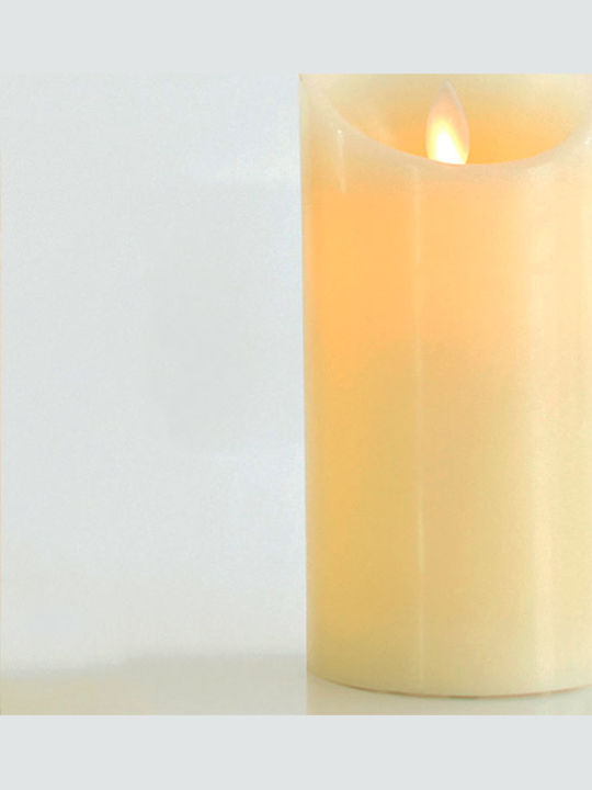 Eurolamp Christmas White Battery Candle 15x7.5cm